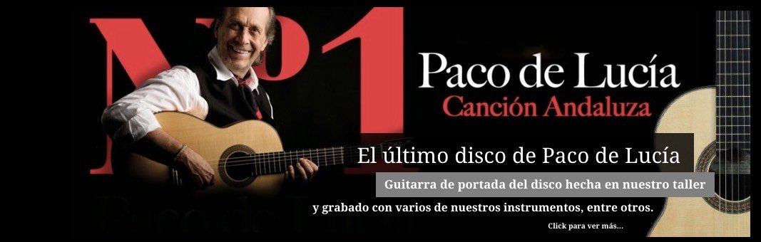 Paco de Lucía, su último disco con una de nuestras guitarras